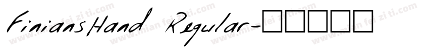FiniansHand Regular字体转换